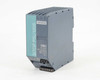 Siemens SITOP PSU100S 6EP1333-2BA20 DIN rail power supply – front left angle view showing product label and DC output terminals
