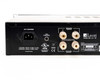 Leon L3-1K rear panel view showing AC Mains IEC inlet, 12V trigger, speaker binding posts, UL and CE markings