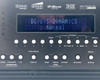 Anthem AVM 50V front panel display close-up showing DD/DTS DYNAMICS Normal on LCD screen