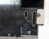 Nova Biomedical BioProfile 100 Plus – rear panel detail showing Bar Code and RS-232C DB25 port connectors on bare metal chassis