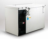 Thermo Fisher Isotemp C90-10D34 ultra low freezer – rear view showing two-stage compressor assembly, refrigeration lines, and warning labels