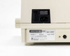 SpectraMax 250 rear panel close-up showing IEC power inlet, serial number label, 90-250V 50-60Hz 4.0AT rating, and Molecular Devices manufacturer label