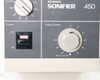 Branson Sonifier 450 front panel lower section – Power on/off rocker switch and Output Control dial (1–10 with Micro Tip Limit)