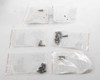 Bacharach 10-5011 Fyrite kit — five clear plastic bags containing small hardware (screws, fittings) shown on white background