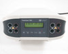 Life Technologies PowerEase 90W PS0090 front panel showing backlit LCD displaying 115V and four banana jack terminal pairs