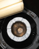 Top-down view of YDS-6 dewar neck opening showing segmented multi-position neck plug with position numbers