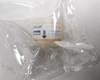 Parker Propor SG Demicap sterilizing filter capsule visible through inner sterile bag showing flow direction arrow and Parker branding