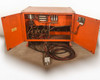 FR18HK1000SC Ferro Five forklift charger – interior view with doors open showing transformer, wiring, and components