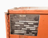 Charter Power Systems FR18HK1000SC nameplate label showing model, serial, DC output 36V 185A, 18 cells, and 3-phase AC input specs