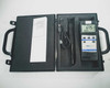 Fisherbrand Traceable S11120 hygrometer data logger open in hard carrying case with probe, RS-232 cable, and documentation sheet