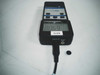 Fisherbrand Traceable S11120 bottom port view showing INPUT and RS-232 OUT connectors with probe attached and battery cap removed nearby