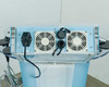 Lumenis NuEra Tight rear panel showing dual cooling fans, LAN port, power input, and cable routing