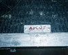 Ascot Superior flight case interior label closeup showing brand name, model, and Los Angeles origin plate on diamond-plate aluminum interior surface