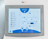 Lumenis NuEra Tight settings screen showing language selection options and 4h 25m logged usage time
