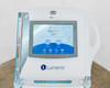 Lumenis NuEra Tight front panel close-up with NuEra Tight logo and Lumenis branding on main console touchscreen
