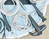 Lumenis NuEra Tight handsets close-up showing two dark gray body/bipolar handsets with gray cables