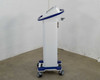 Pollogen Legend+ left side view on mobile cart showing side panel and caster base