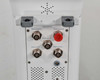 Pollogen Legend+ applicator connection panel showing five multi-pin applicator ports — V0, AFO, 3, 1, 2 — and memory stick slot