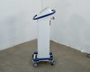 Pollogen Legend+ right side view on mobile cart showing tilted touchscreen head