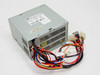 Dell SA145-3437 145W AT desktop power supply – rear-left view showing ventilation grill and full cable harness with Molex and Berg connectors
