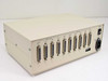 Buffalo Printer Buffer SL – rear panel showing 4 parallel DB25 ports (CH0–CH3), 6 serial DB25 ports (CH4–CH9), power switch, and IEC AC inlet