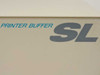 Buffalo Printer Buffer SL – close-up of top-panel product label reading 'PRINTER BUFFER SL' in blue lettering