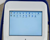 Pollogen Legend+ touchscreen displaying Windows CE control panel settings menu