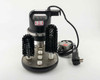 Fisher Scientific FS-100 Labware Washer front view showing motor housing, oval base, two brushes, and foot switch
