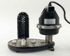 Fisher Scientific FS-100 Labware Washer side view with single brush installed, rating plate visible on motor housing