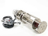 Ametek Pittman 3482-MAC5115 Brushless DC Motor with MCG control panel and stainless steel screw pump assembly – full horizontal view from left side