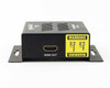 Binary B-500-RX-230-IR HDBaseT Receiver — rear panel showing HDMI OUT port and IR Flasher/IR Receiver warning labels