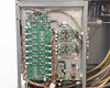 Accutinter 1600HS control electronics – two large green PCBs with relay and driver circuits mounted inside cabinet door