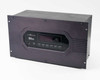 Audio Authority HLX Series modular matrix switcher — 3/4 front-left view showing 6U rack chassis and front panel display