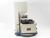 Visumatic S-18 screw feeder – right side profile view showing hopper column, vibratory bowl, and base