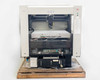 Veeco OSP Overhead Scanning Profiler – direct front view showing OSP gantry label, overhead scan head, Newport motion controller boards, and lower electronics bay