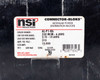 NSI AL-P1-K6 label close-up showing 310A per pole, 600V max, 350 MCM–6 AWG line side, 2/0–14 AWG load side, UL 1059 listing
