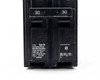 Siemens B230 Type BL 2-pole 30A circuit breaker – front label close-up showing 2-pole, 10kA interrupting, 120/240V, HACR, YF-7168