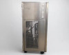 Lneya SUNDI-255 opposite side view showing upper stainless panel with vent slots, lower mesh grille, and caster wheel base