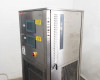 Lneya Sundi-225-2TN chiller – left side view showing dual HMI screens with Richmond Cond Chiller asset tags and ventilation louvers on upper cabinet