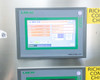 Lneya Sundi-225-2TN lower HMI touchscreen showing temperature setpoint control interface with Medium Return, Medium Outlet, Process Temp, and Cooling Temp readouts