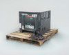 EnerSys ES3-24-850B EnForcer SCR front three-quarter view on pallet with output cables coiled