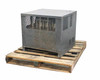 EnerSys ES3-24-850B left side view showing ventilation louvers and steel enclosure on pallet