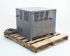 EnerSys ES3-24-850B right rear three-quarter view showing side ventilation and output cable on pallet