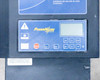 PowerHouse ACCESS front panel closeup — digital LCD display and keypad with OK, ESC, EQ, FN and arrow keys, PowerHouse ACCESS logo in yellow