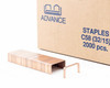Advance C58 glued stick staples close-up showing individual copper-coated staple strips