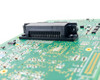 Zebra 404720-001P P110i logic board — macro close-up of printhead connector from alternate angle showing pin detail
