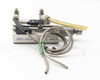 SMC Pneumatic Rotary Clamp Cylinder – top view of second unit showing dual position sensors SEG-440A and SEG-440B mounted on cylinder rail with wiring leads