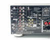 Pioneer VSX-917V-K rear panel left section close-up showing optical and coaxial digital inputs, multiple RCA analog inputs, FM/AM antenna terminals, and component video connections