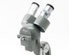 Elgeet No. 56896 upper head and eyepiece assembly angled view showing objective turret and focus adjustment ring