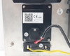 DoorBird D2101iKH V4A rear module detail showing Keypad Module Rev. 1.2, CE RoHS label, relay switch terminals, and wiring